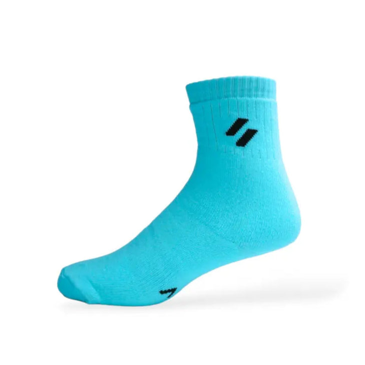 Light blue ATHL sports socks - power performance socks