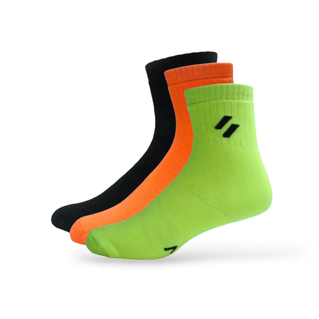 ATHL sports socks for runner crew-length socks set – mesh ventilation zones and elasticated compression band