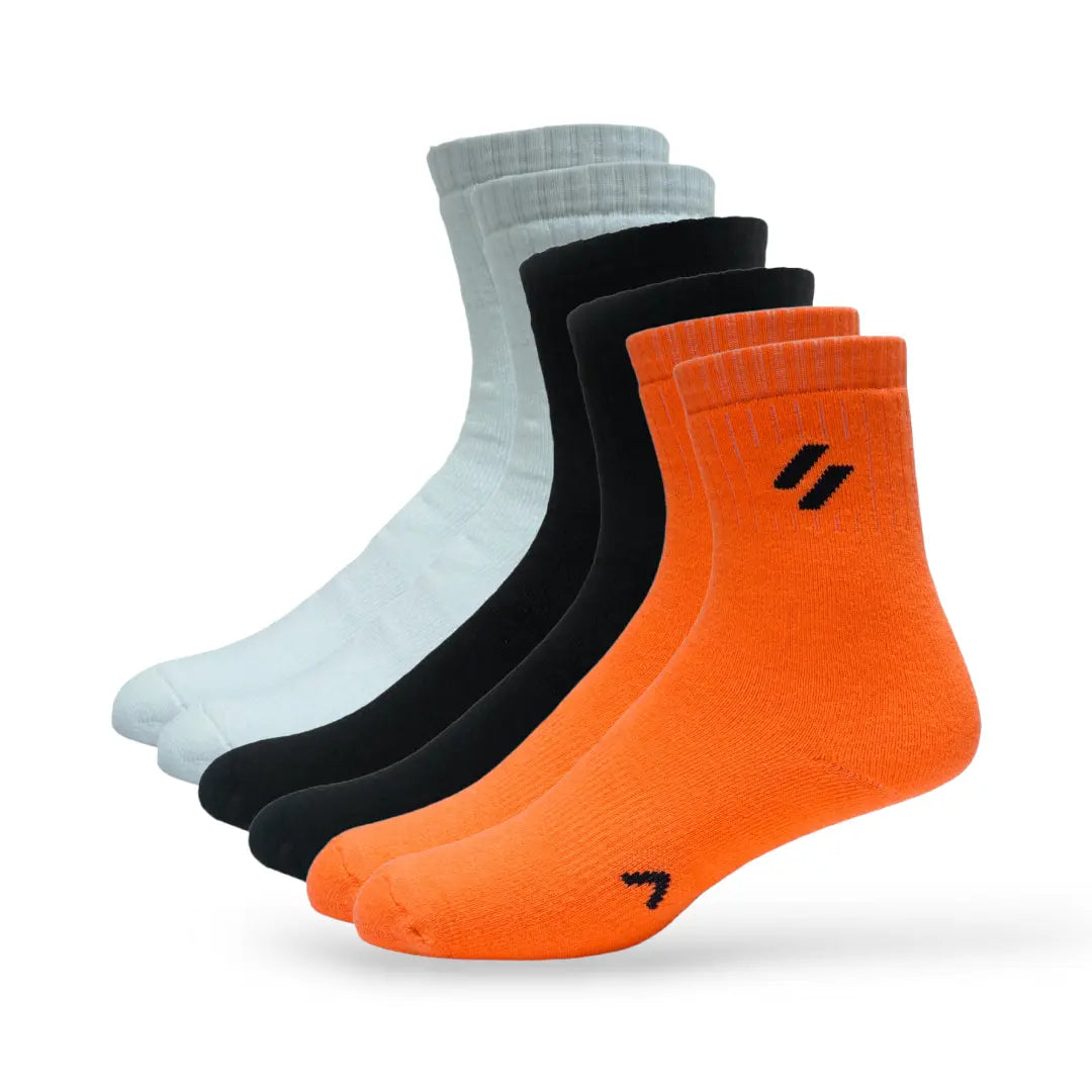 ATHL Crew Length Women's Sports Socks (Pack of 6)