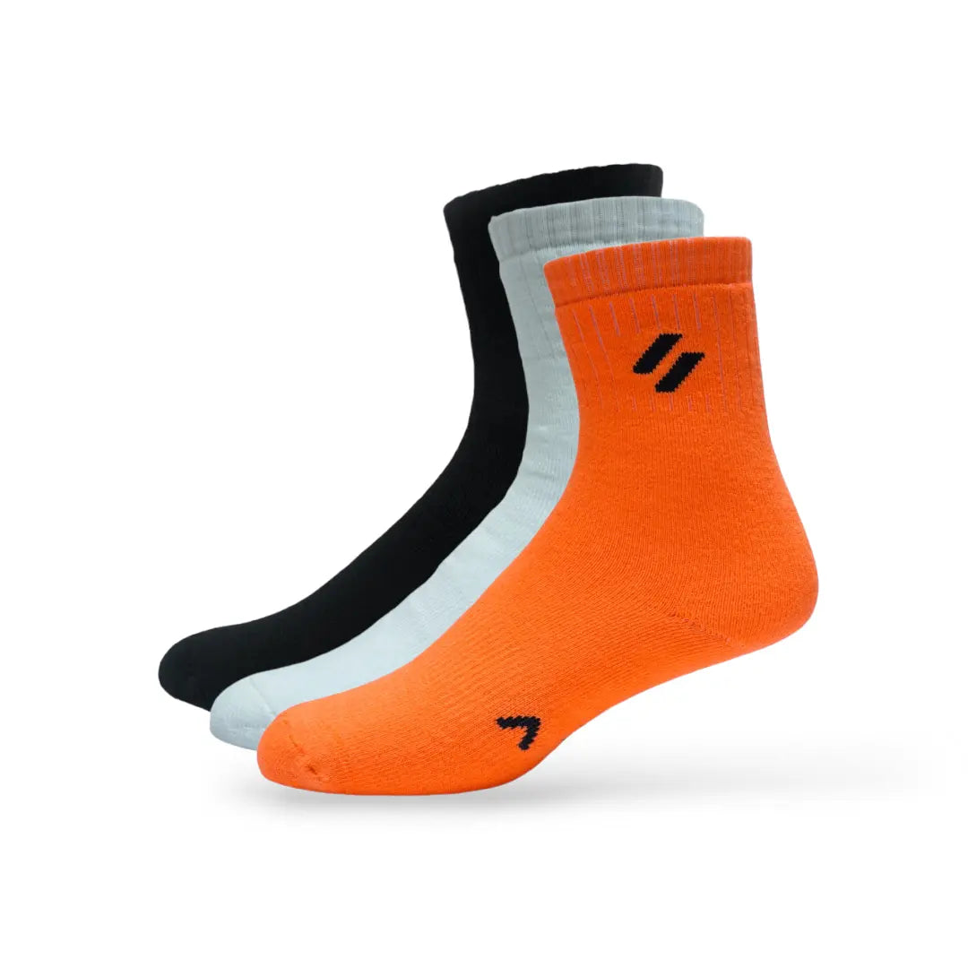 ATHL Crew Length Women's Sports Socks (Pack of 3)