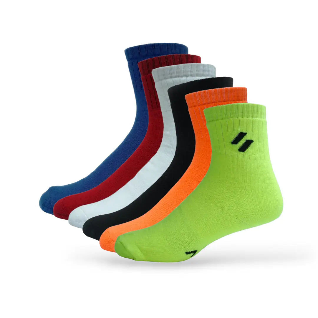 ATHL Crew Length Women's Sports Socks (Pack of 6)