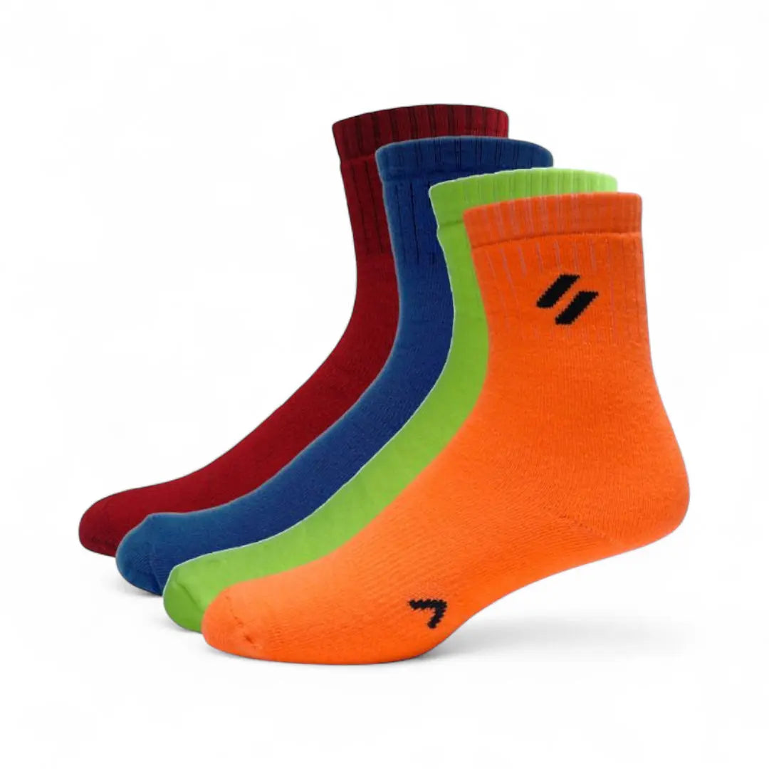 ATHL Crew Length Men's Sports Socks (Pack of 4)