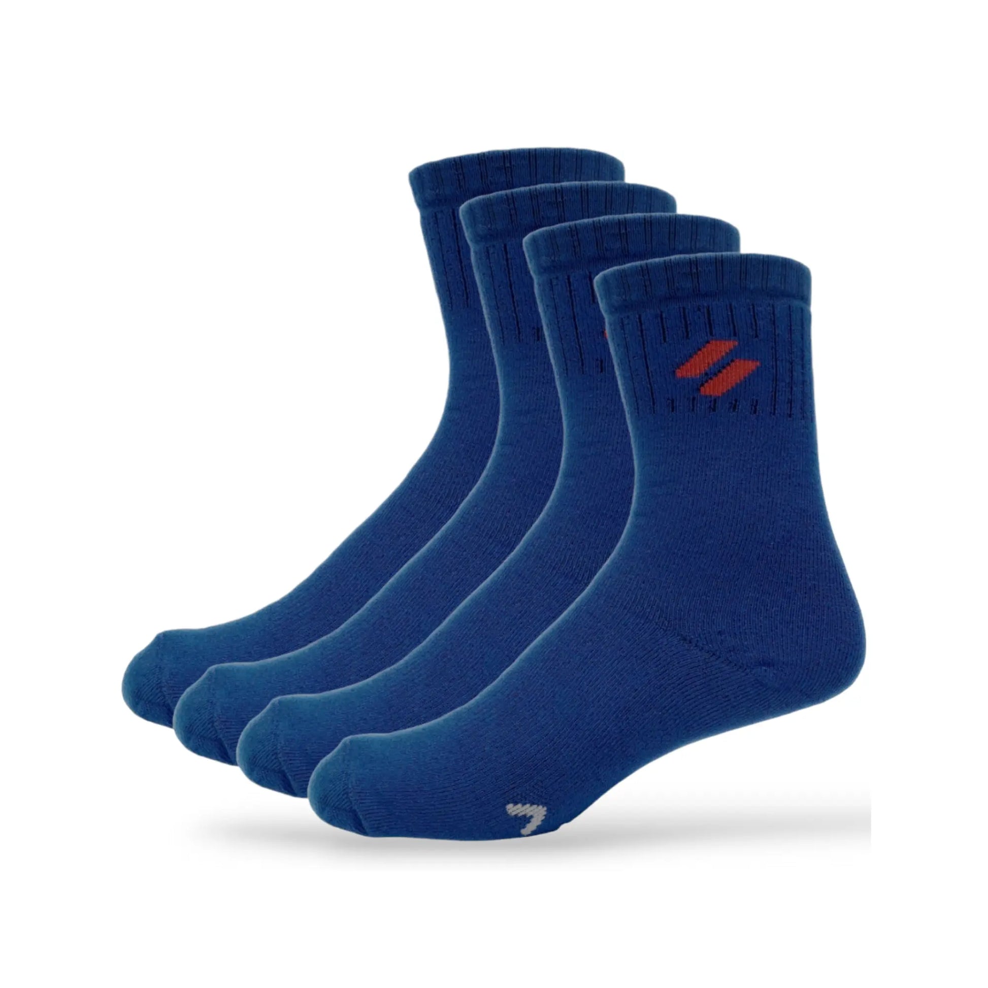 ATHL blue pack sports socks – cushioned, crew-length multi-sport socks for soccer