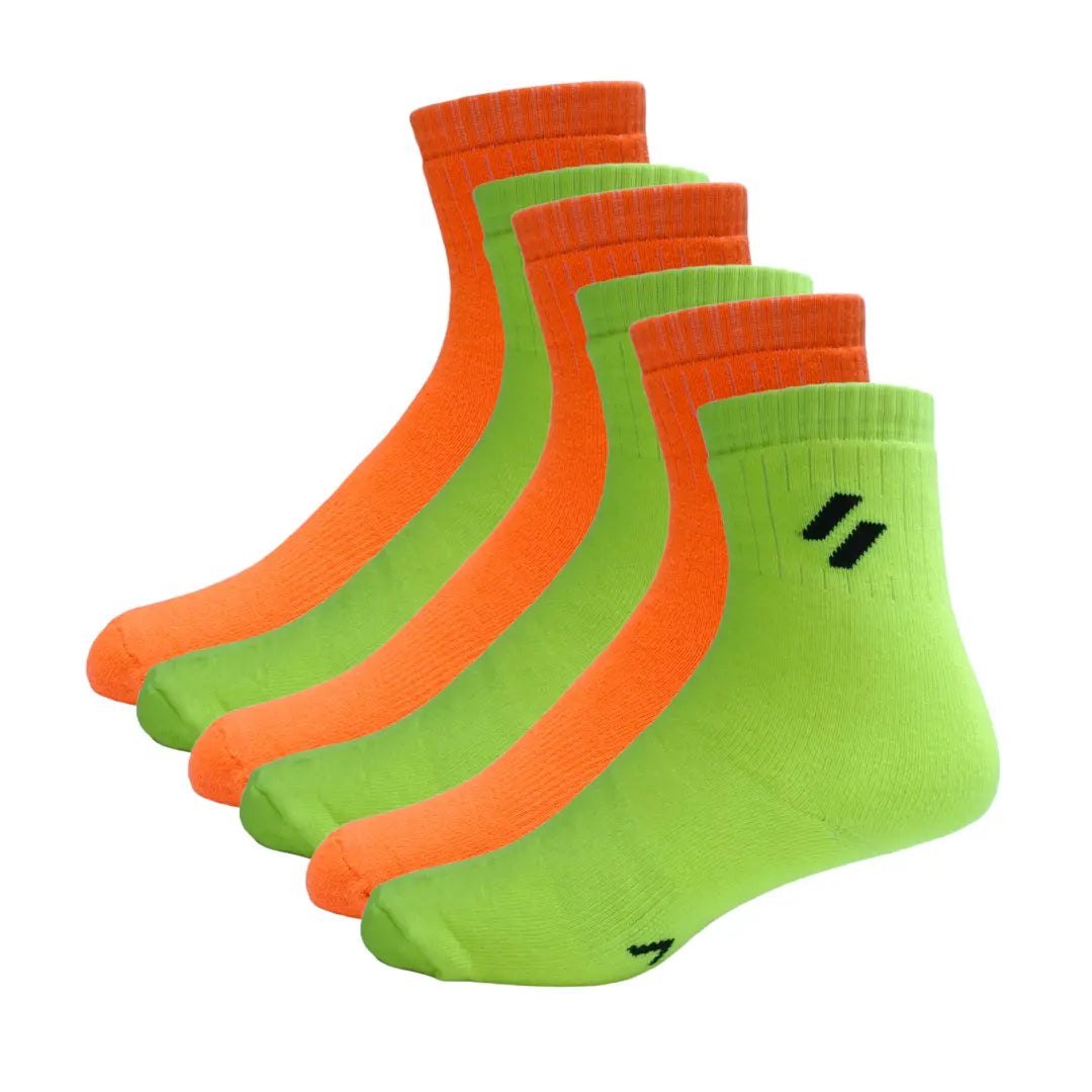 Side view of ATHL performance socks – breathable fabric with arch support - pack of 6