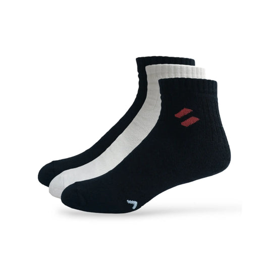 Black and white ankle length performance socks for men – ATHL