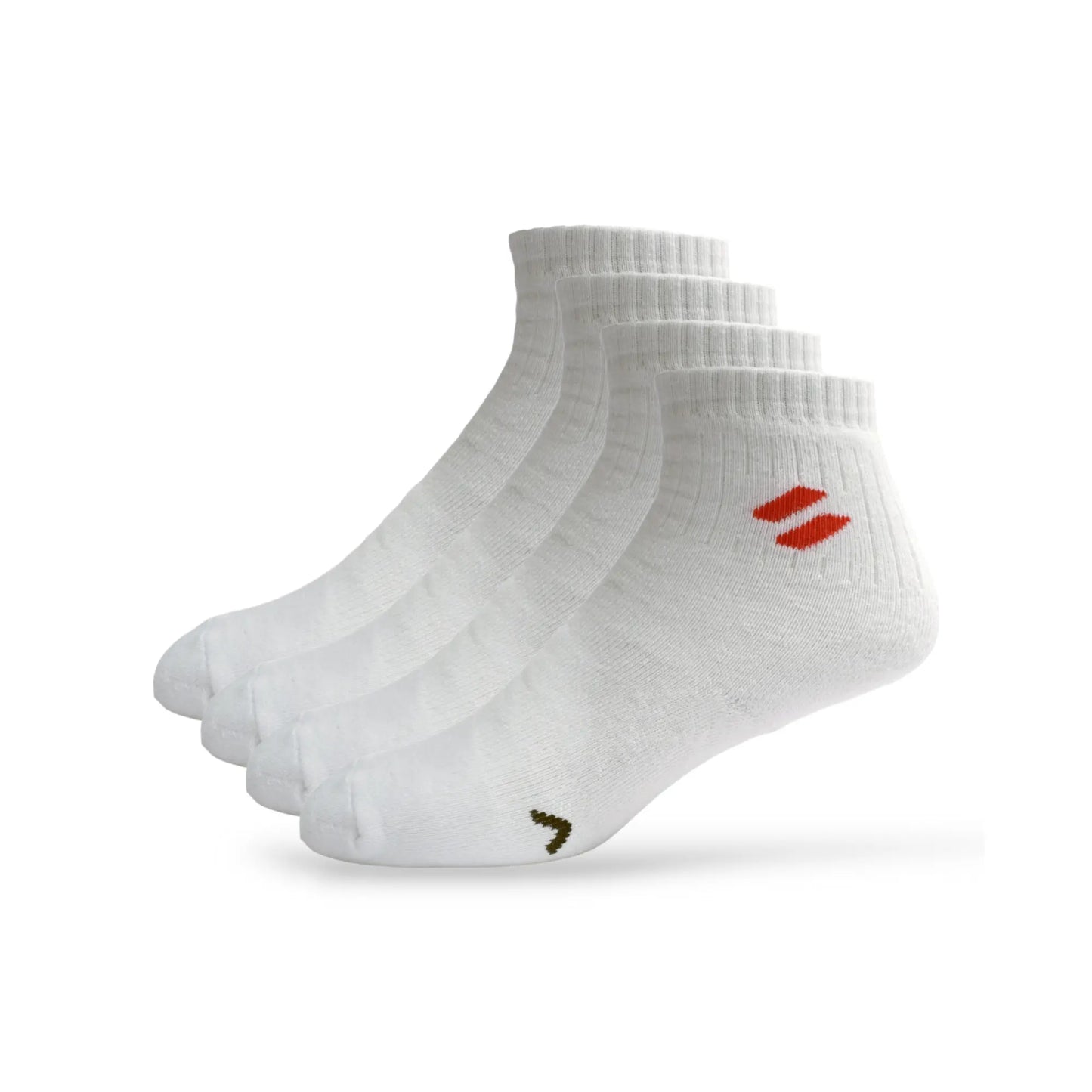 ATHLankle socks for men in white – ideal for running and sports activities - pack of 4