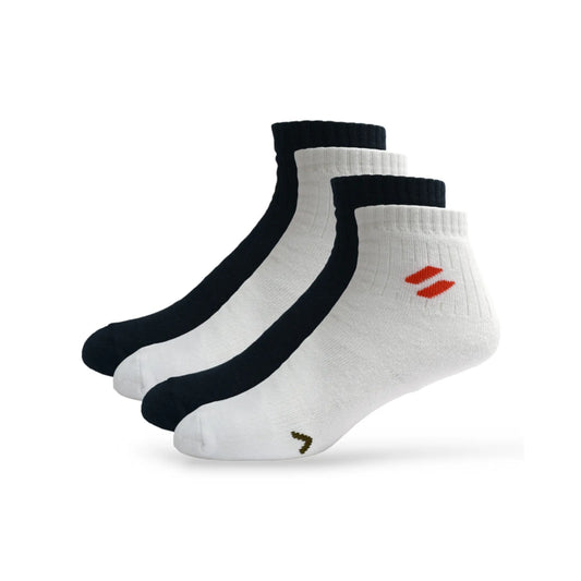 Black and white ankle length performance socks for men – ATHL