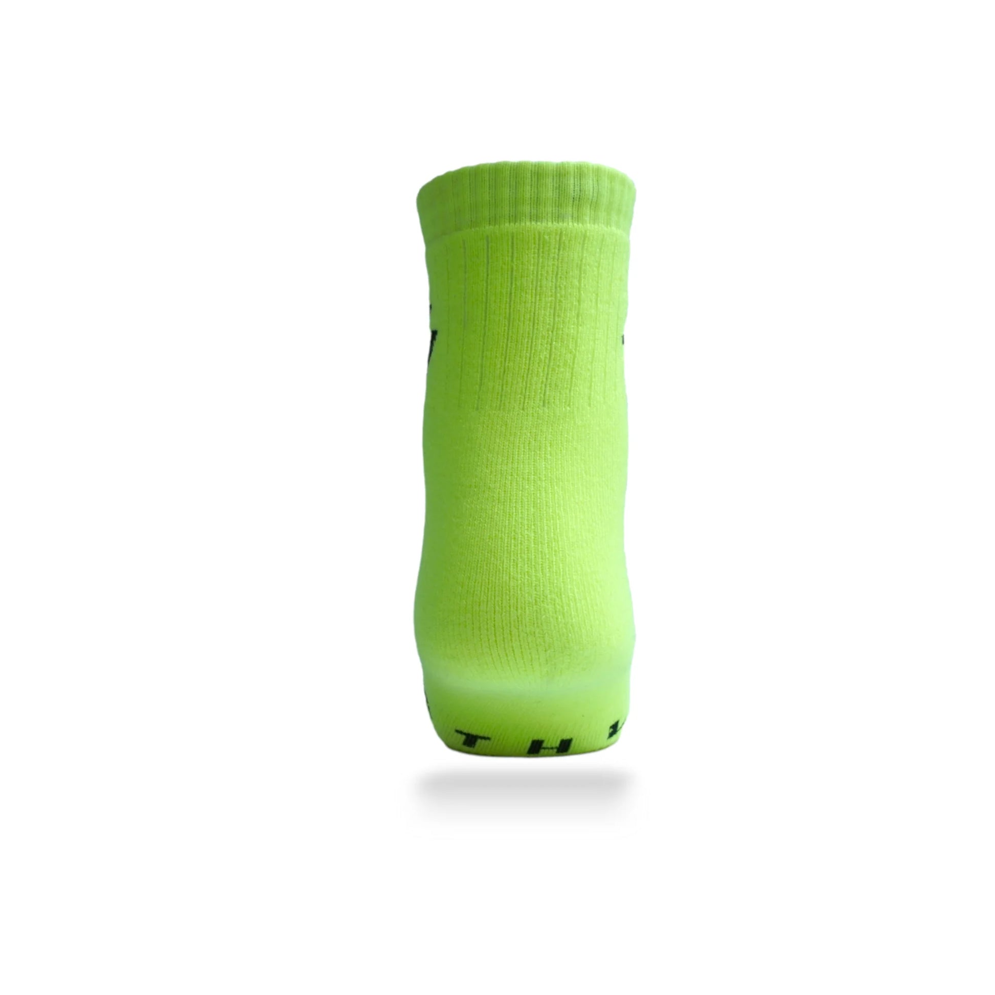 Crew socks for football, running, and training – neon green