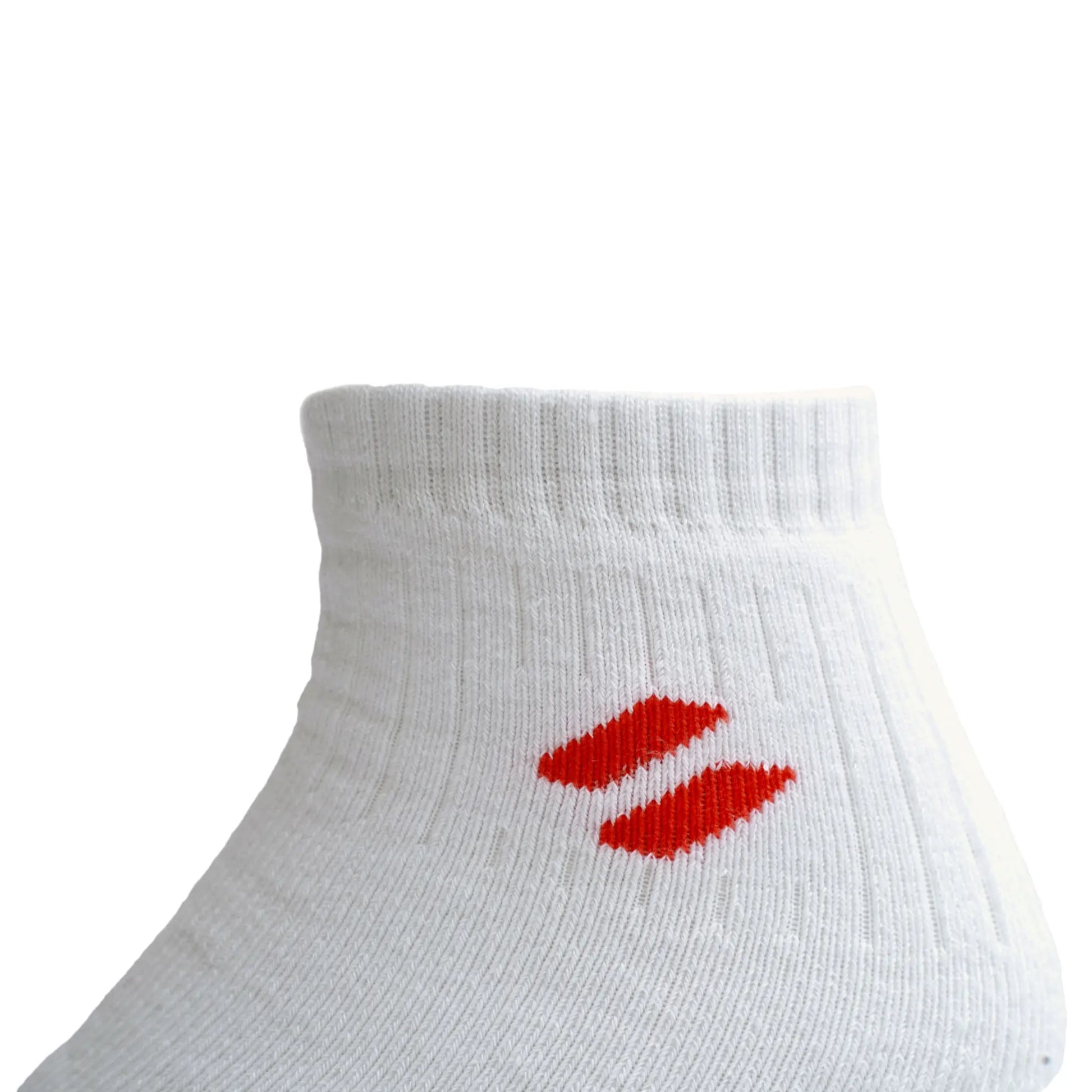 close up view of Men’s sports socks in white – ideal for tennis or running