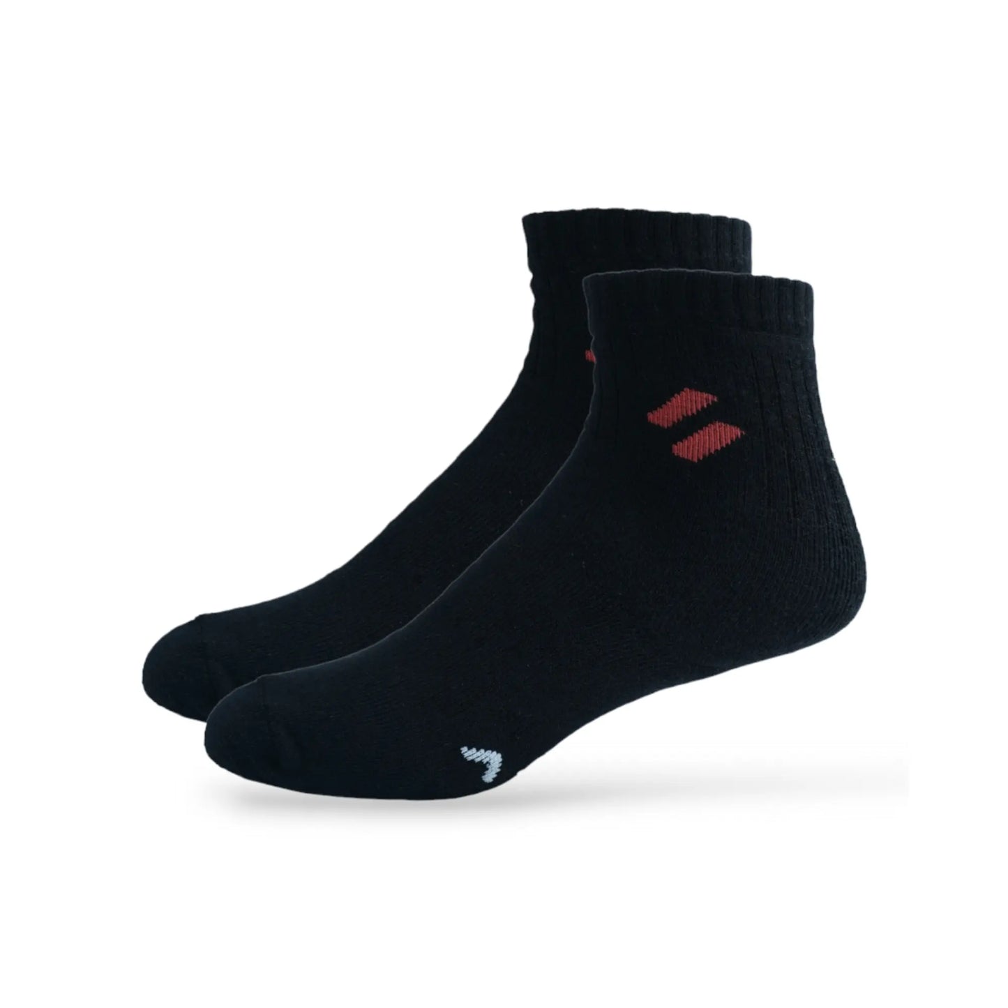 Black ankle length performance socks for men – ATHL pack of 2