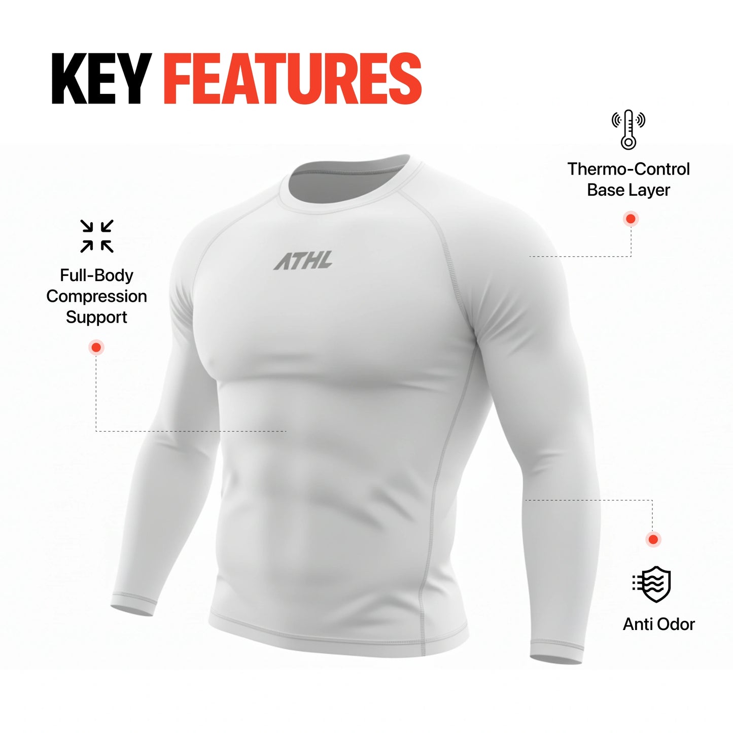 KINETIQ COMPRESSION T-SHIRT | FULL SLEEVE