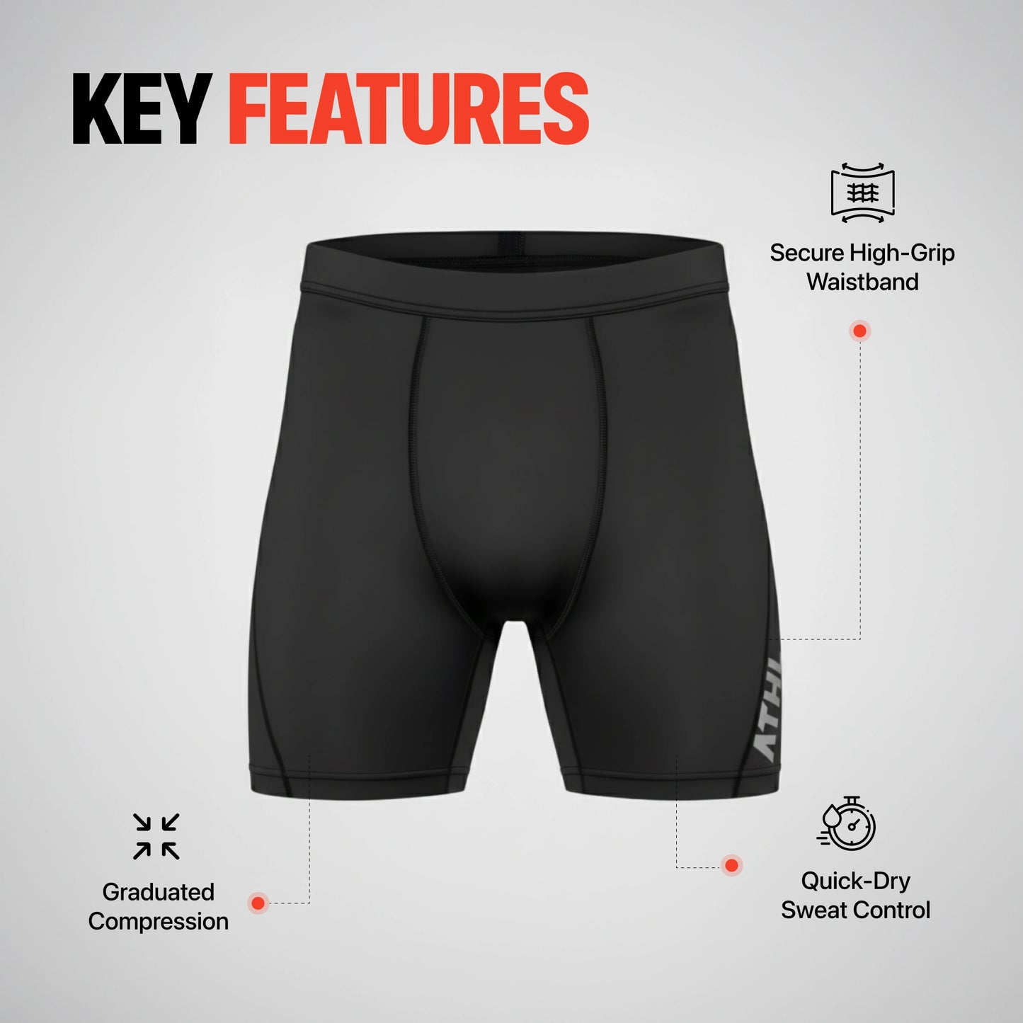 KINETIQ COMPRESSION SHORTS