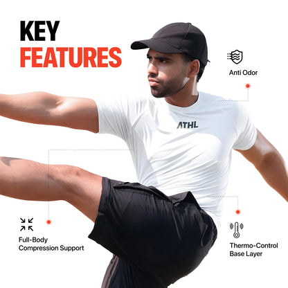 KINETIQ COMPRESSION T-SHIRT | HALF SLEEVE