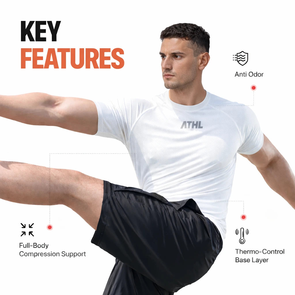 KINETIQ COMPRESSION T-SHIRT | HALF SLEEVE