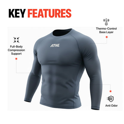 KINETIQ COMPRESSION T-SHIRT | FULL SLEEVE