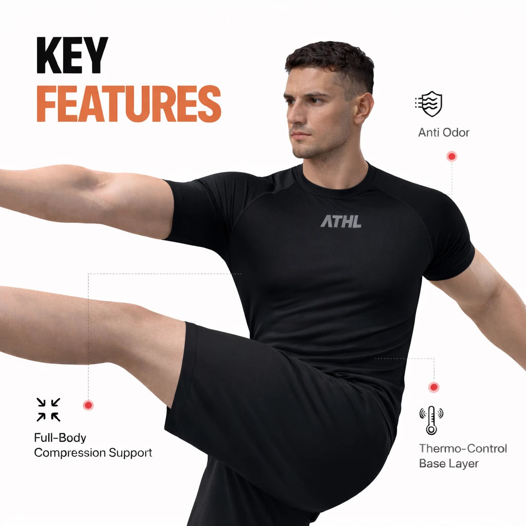 KINETIQ COMPRESSION T-SHIRT | HALF SLEEVE