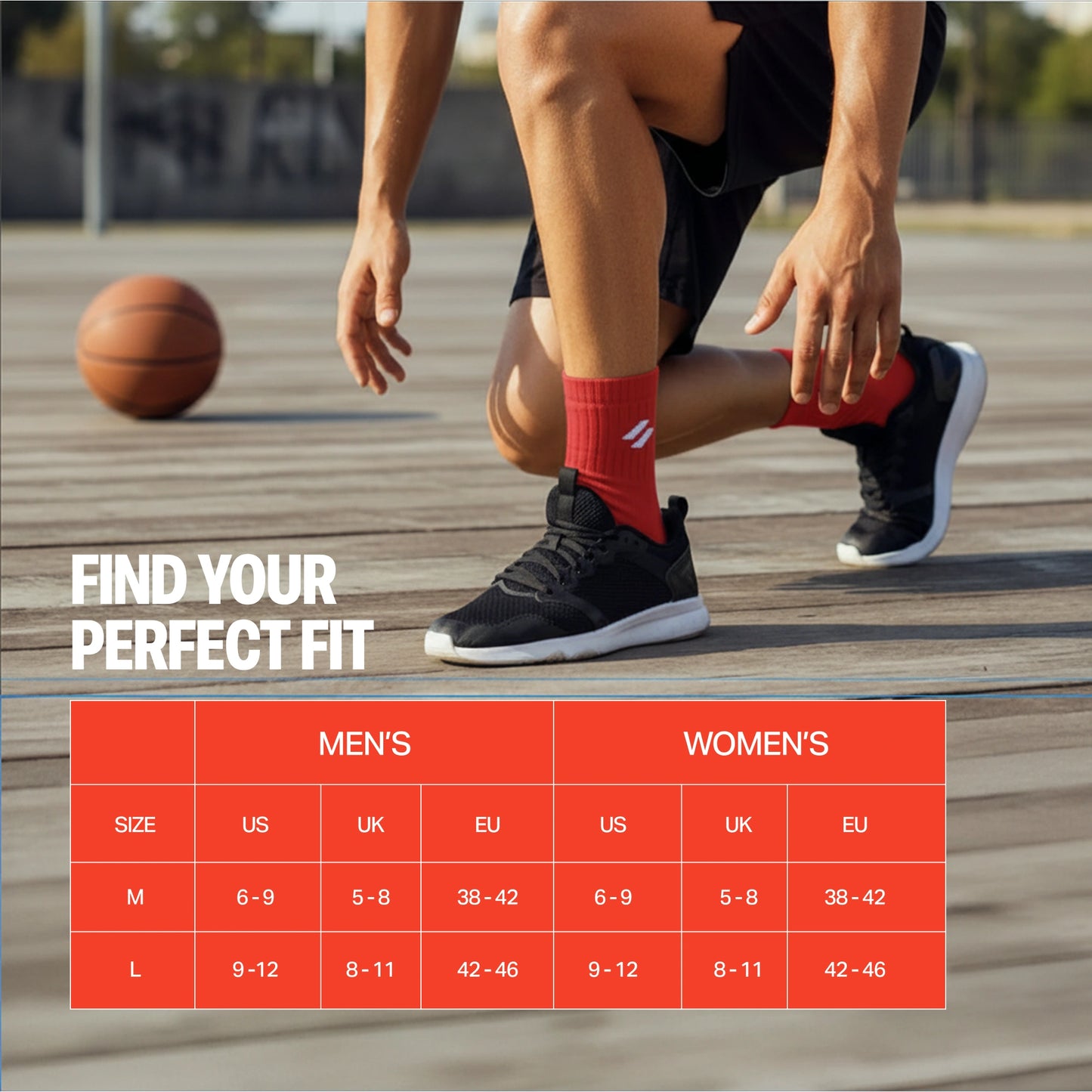 ATHL Crew Length Men's Sports Socks (Pack of 6)