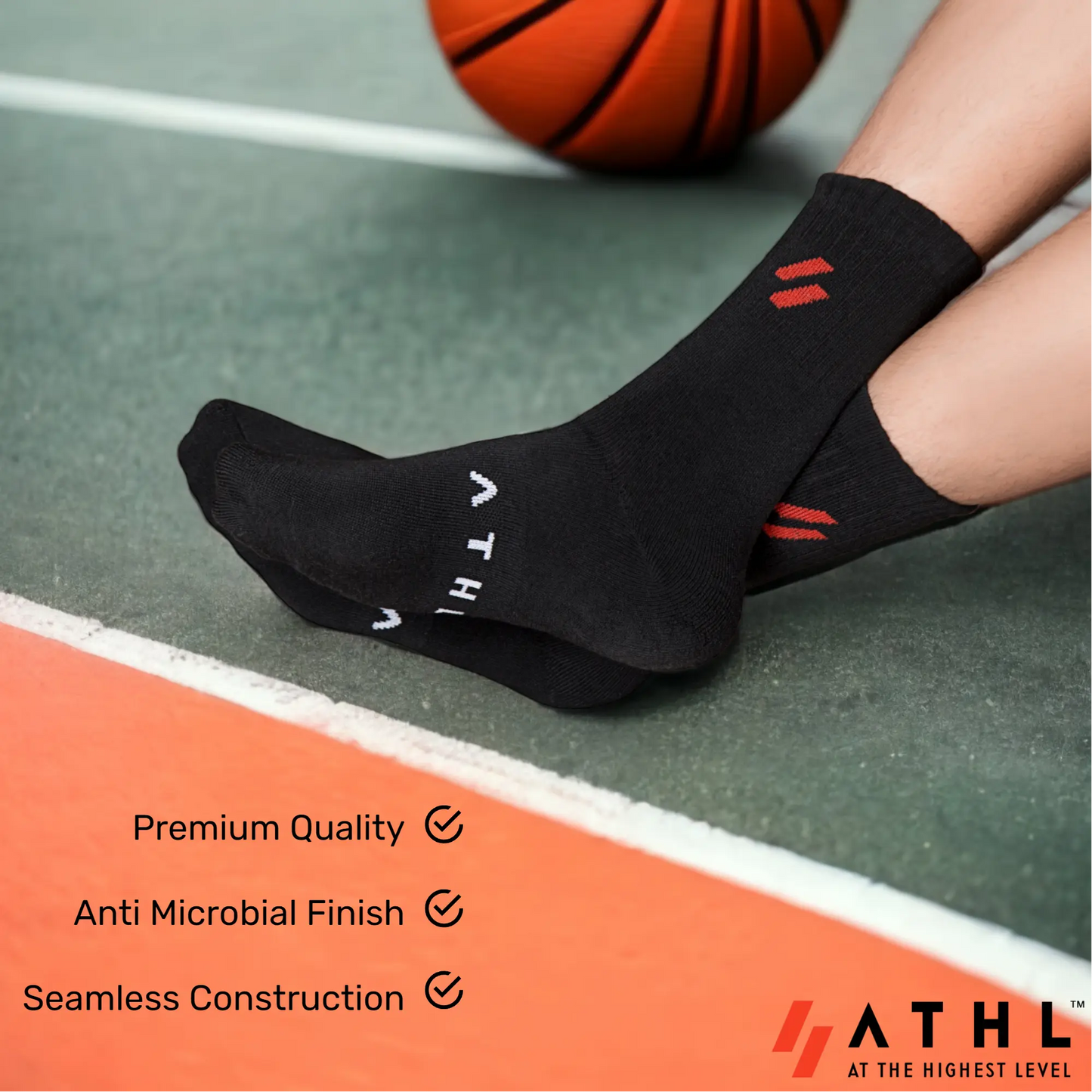 Women's Sports Performance Socks(Pack of 4)